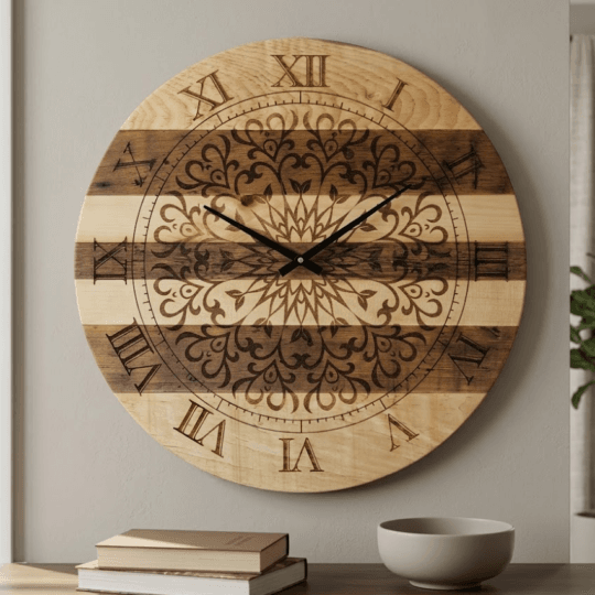 Handcrafted 20" Reclaimed Pine Wall Clock