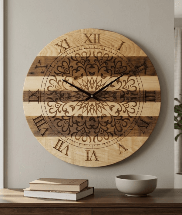Handcrafted 20" Reclaimed Pine Wall Clock