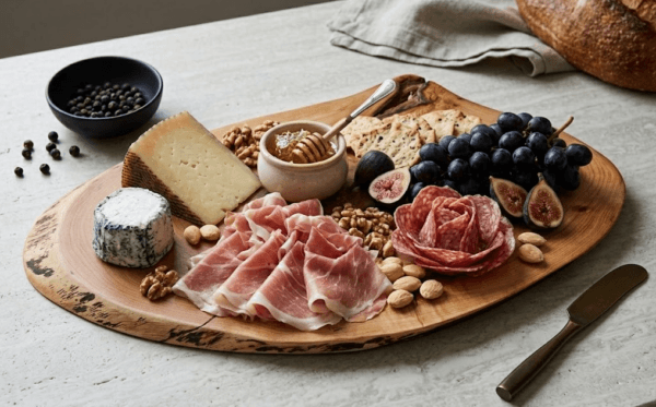 Handcrafted Live Edge Cherry Charcuterie & Serving Board